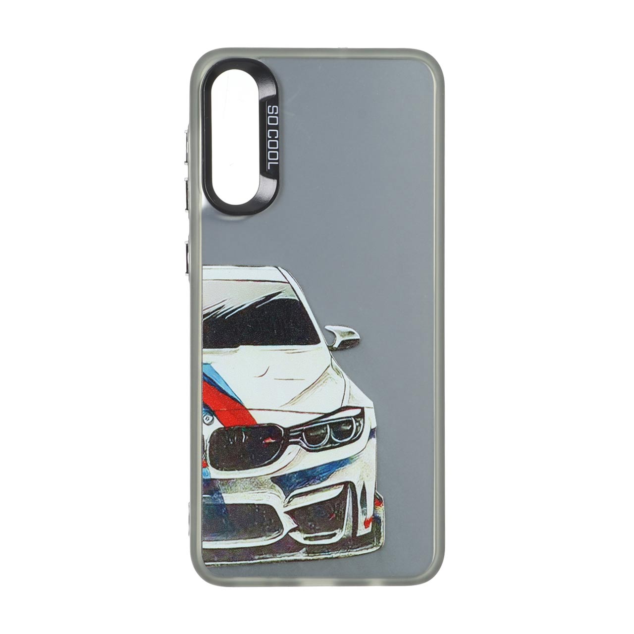 قاب SO COOL طرح ماشین اسپرت (BMW) بلک لنز دکمه کروم مناسب برای سامسونگ گلکسی A50 / A50s / A30s