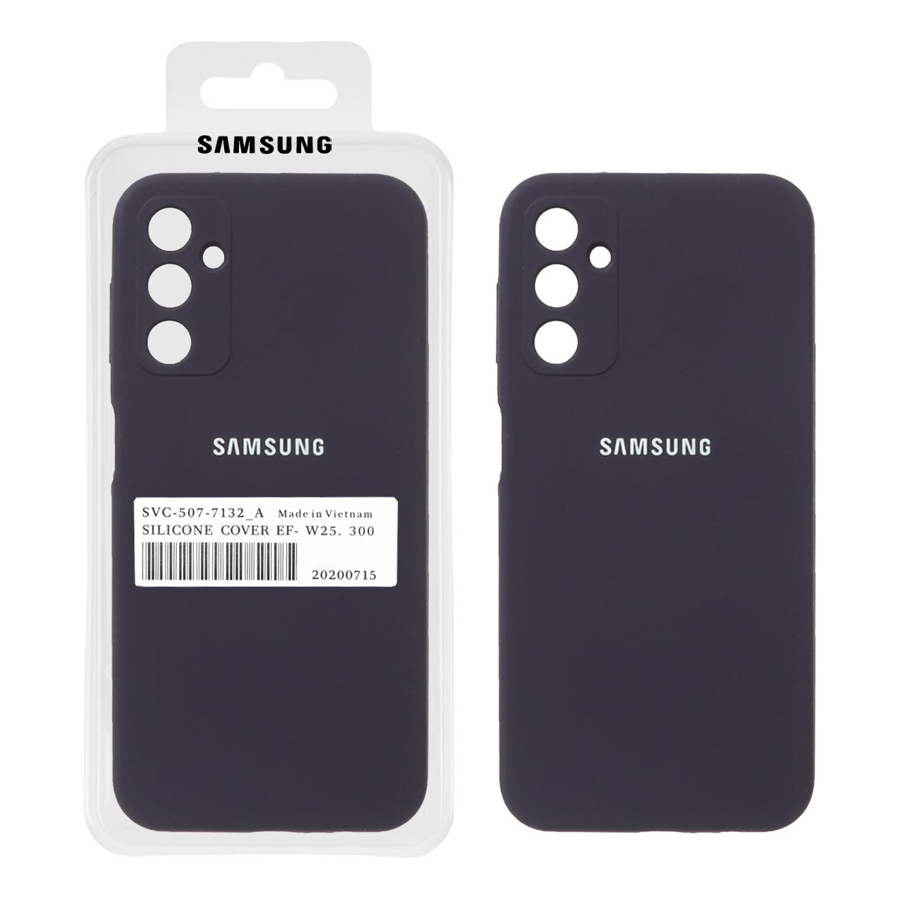قاب سیلیکونی پاک کنی اورجینال درجه یک Samsung Galaxy A14 - سرمه ای (پک دار)