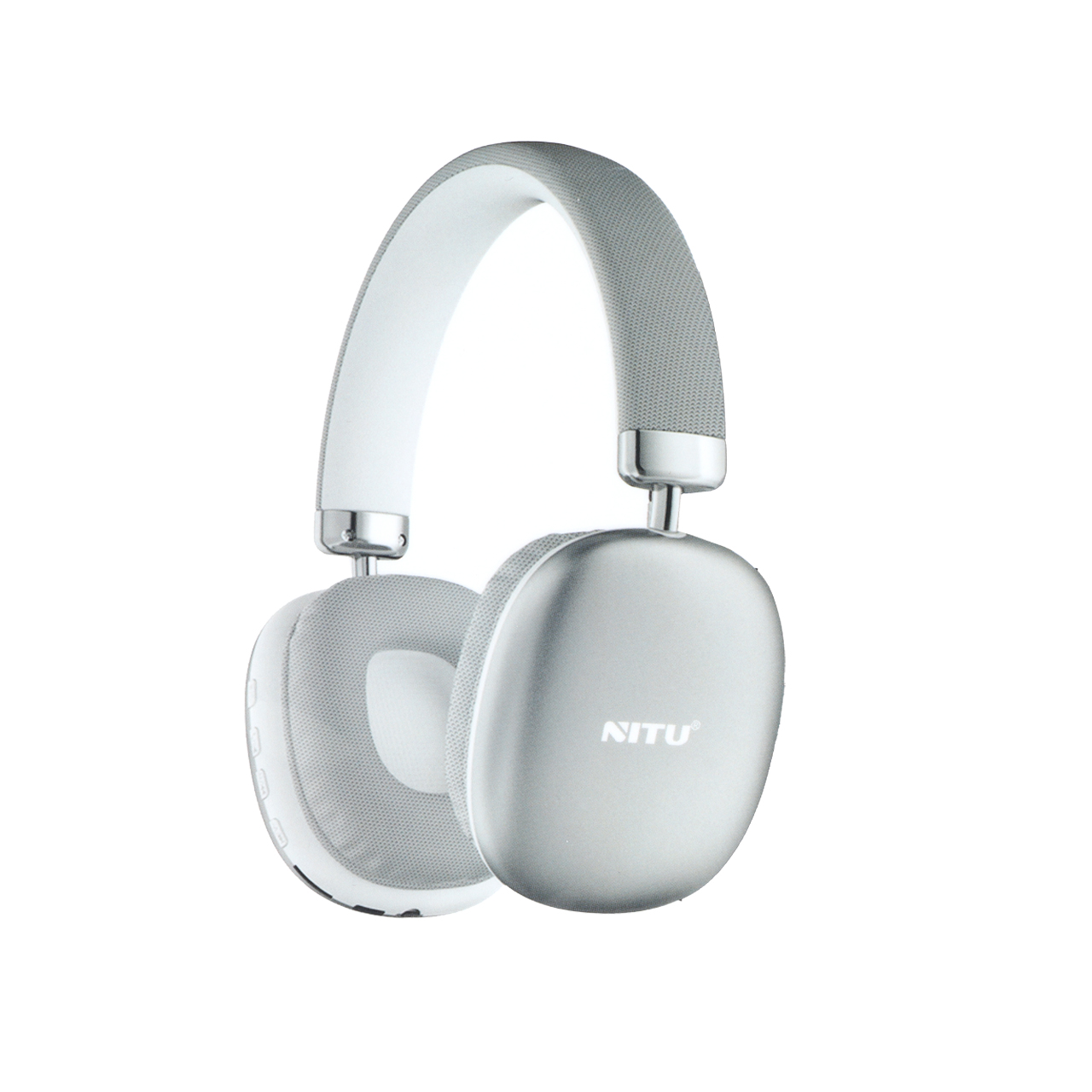 هدفون بلوتوثی و با سیم Nitu مدل Nitu-101 رنگ طوسی