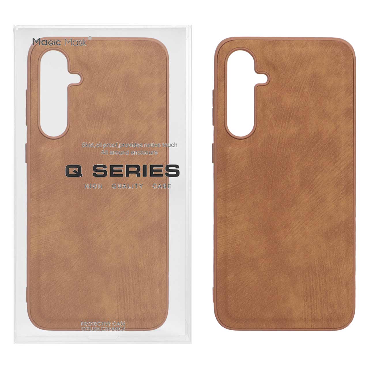 قاب Woven Q Series قهوه‌ای مناسب برای سامسونگ گلکسی S23 FE