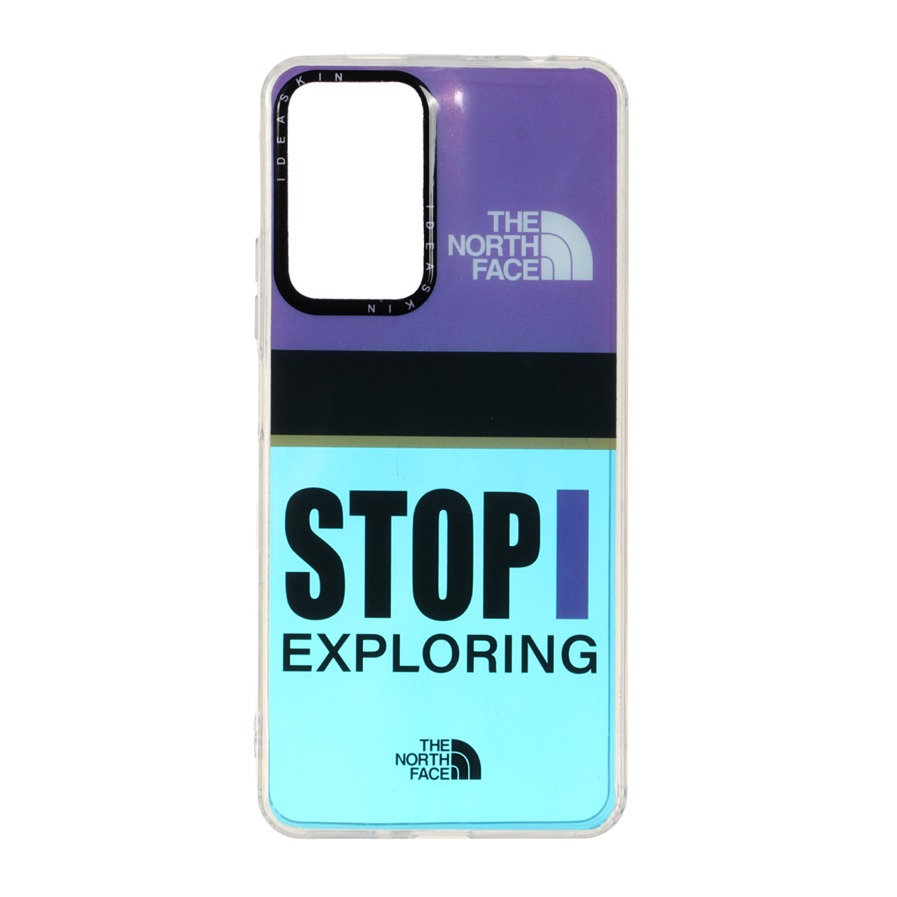 قاب هولوگرامی طرح STOP EXPLORING و The North Face مناسب برای شیائومی ردمی نوت ۱۲ پرو 4G و ردمی نوت ۱۱ پرو