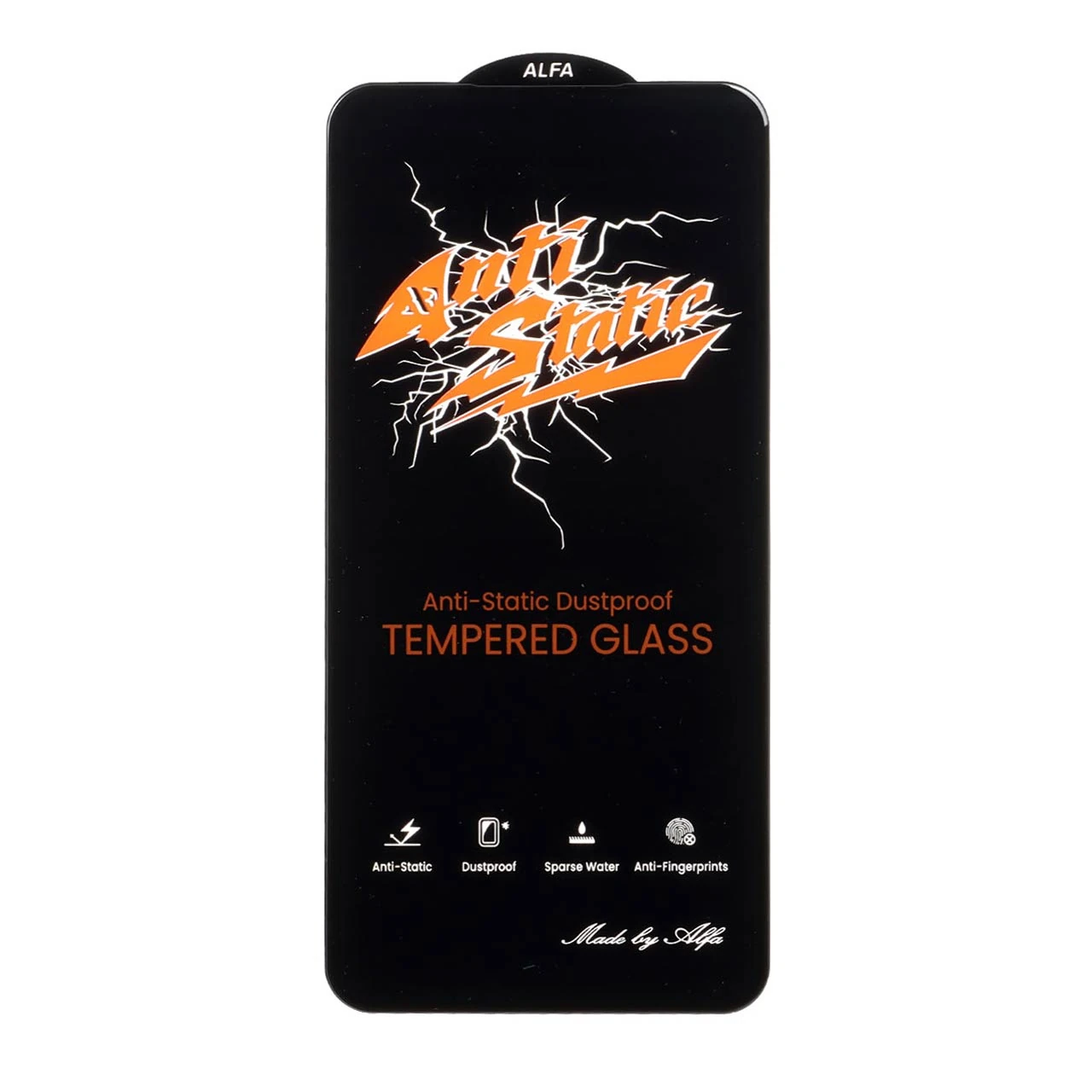 محافظ صفحه نمایش شیشه ای Full Cover Anti Static ALFA مدل Samsung Galaxy S25 FE / S24 FE / A57 / A37 / A56 / A36