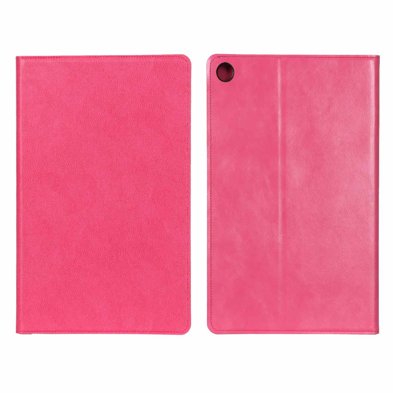 کیف تبلت طرح چرمی ساده سرخابی مناسب برای سامسونگ گلکسی تب A9 پلاس 5G SM-X216