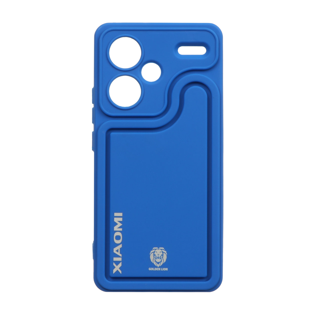 قاب Solid Case منحنی Golden Lion مدل Xiaomi Redmi Note 13 Pro Plus - آبی