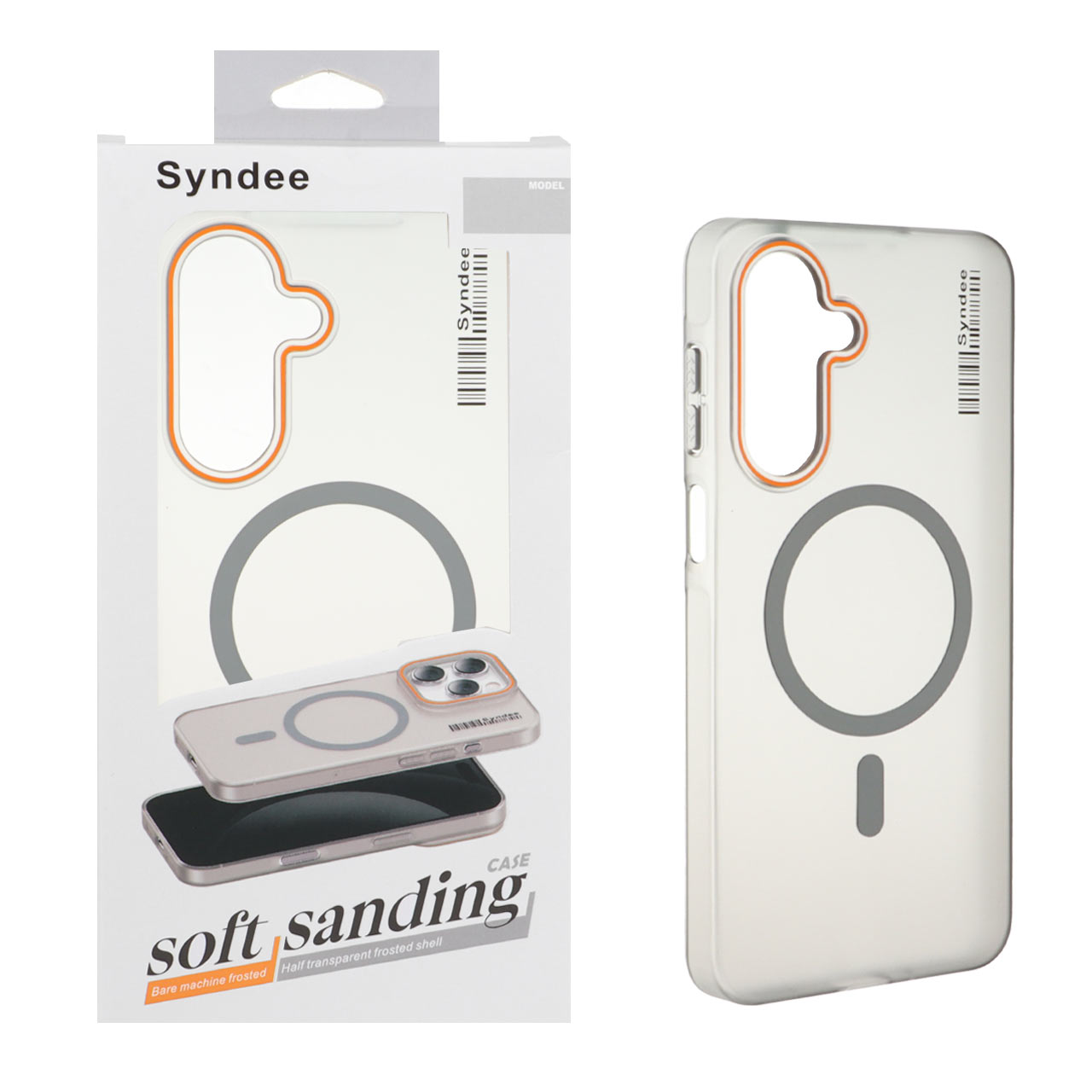 قاب اورجینال Syndee پشت مات MagSafe مدل Samsung Galaxy A17 / A26 - خاکستری (پک دار )