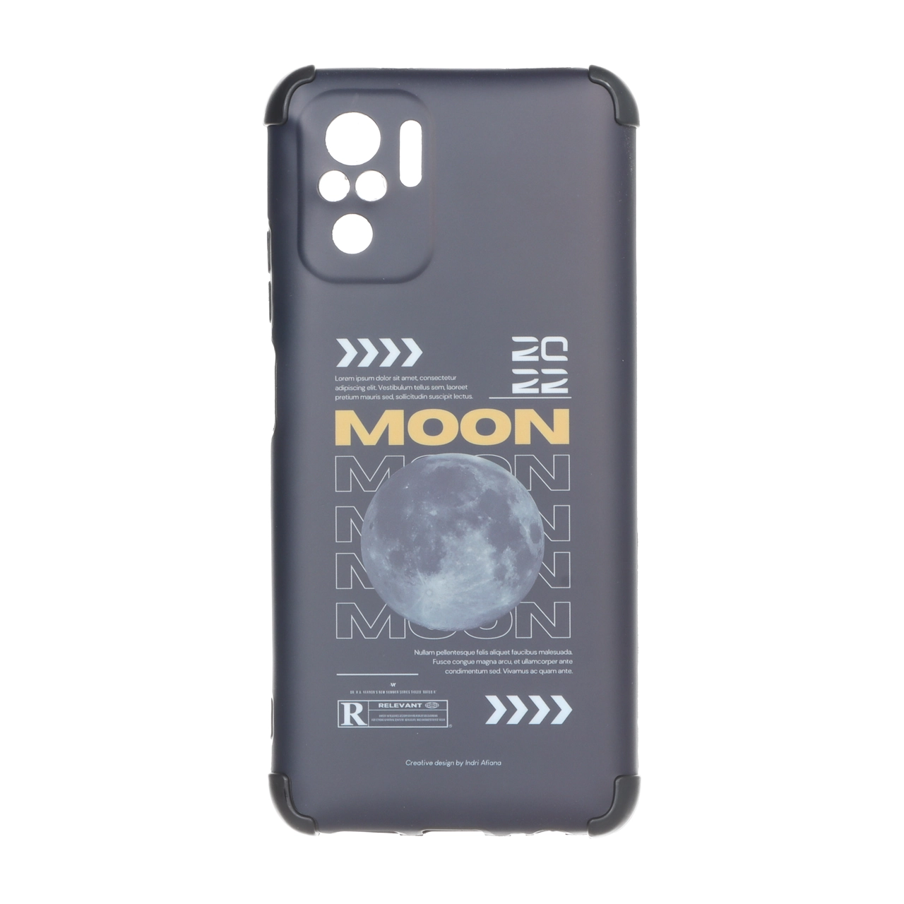 قاب طرح ماه (Moon) بامپردار مناسب برای شیائومی ردمی نوت ۱۰ فورجی، ردمی نوت ۱۰ اس و پوکو ام فایو اس