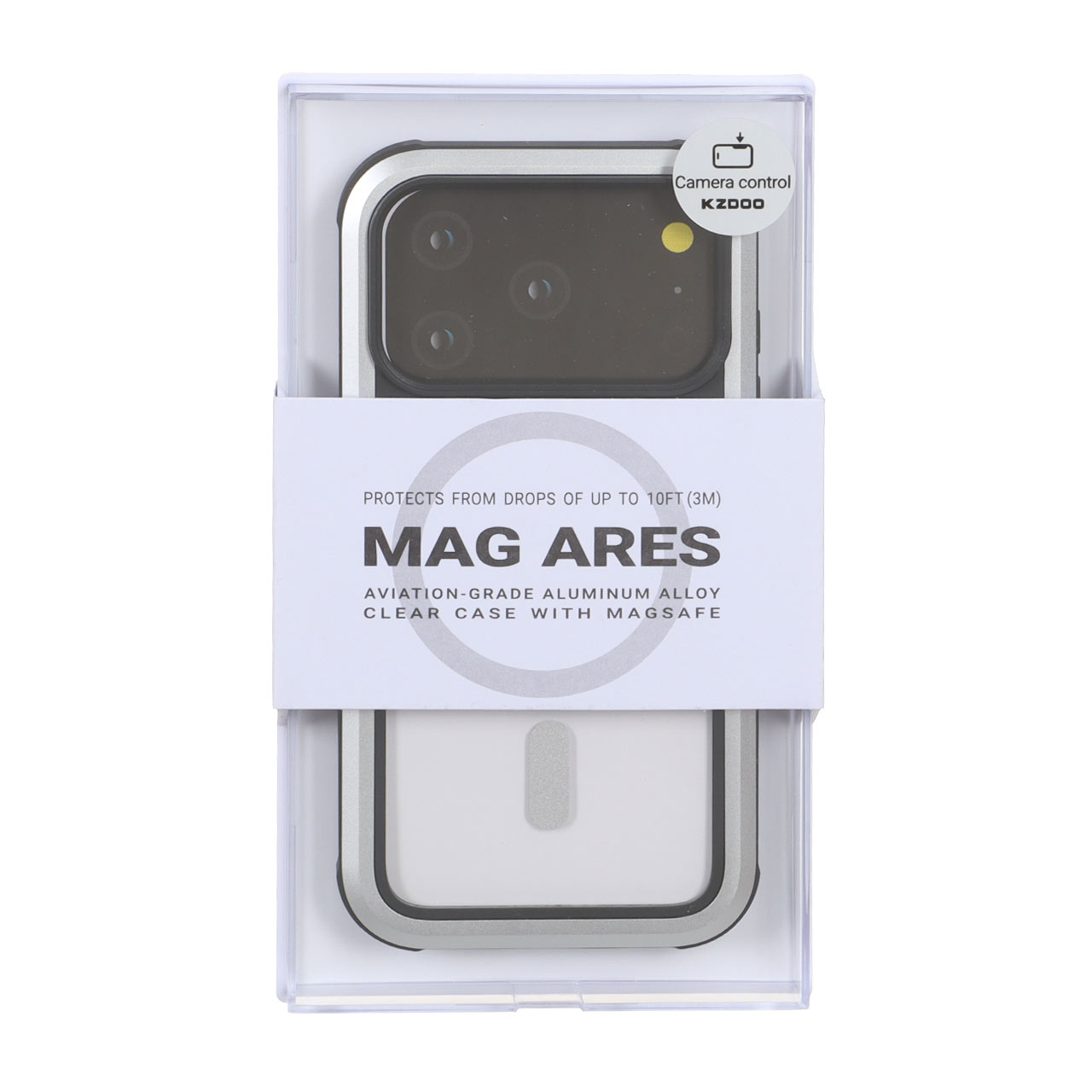 قاب Original KZDoo MAG Ares مدل Apple iPhone 17 Pro - نقره ای