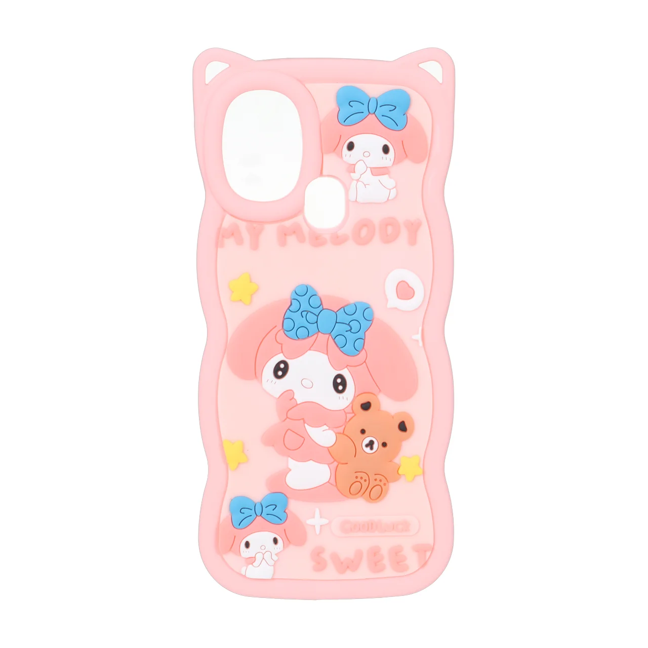 قاب طرح برجسته کارتونی My Melody گوش دار مناسب برای سامسونگ گلکسی A21s