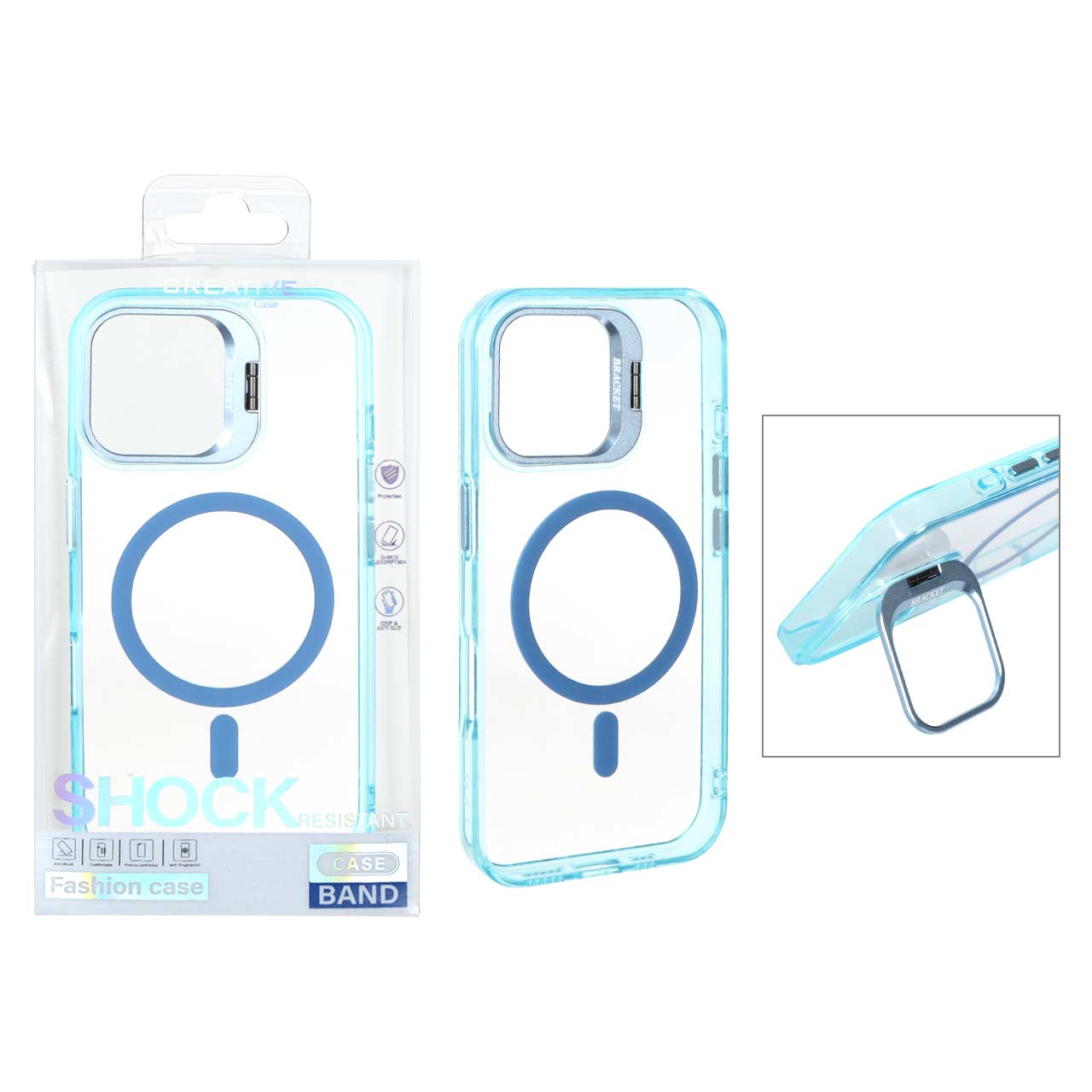 قاب کریستالی Bracket MagSafe لنز آلومینیومی مناسب برای آیفون 16