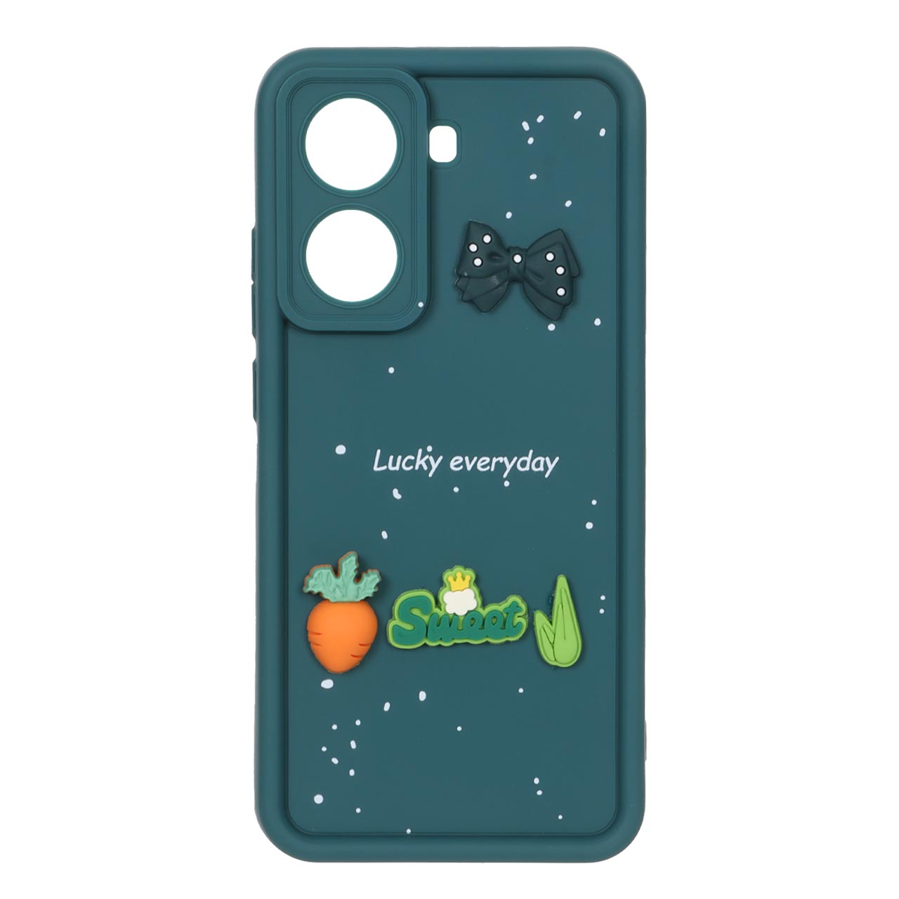 قاب عروسک برجسته هویج و پاپیون طرح Lucky everyday مناسب برای شیائومی پوکو X7 پرو