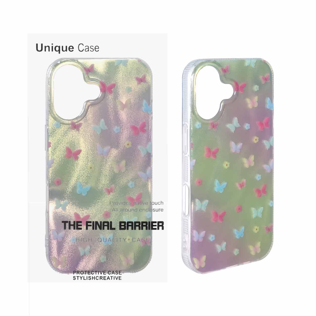 قاب IMD طرح دار دور ژله ای Apple iPhone 17 - کد 11 