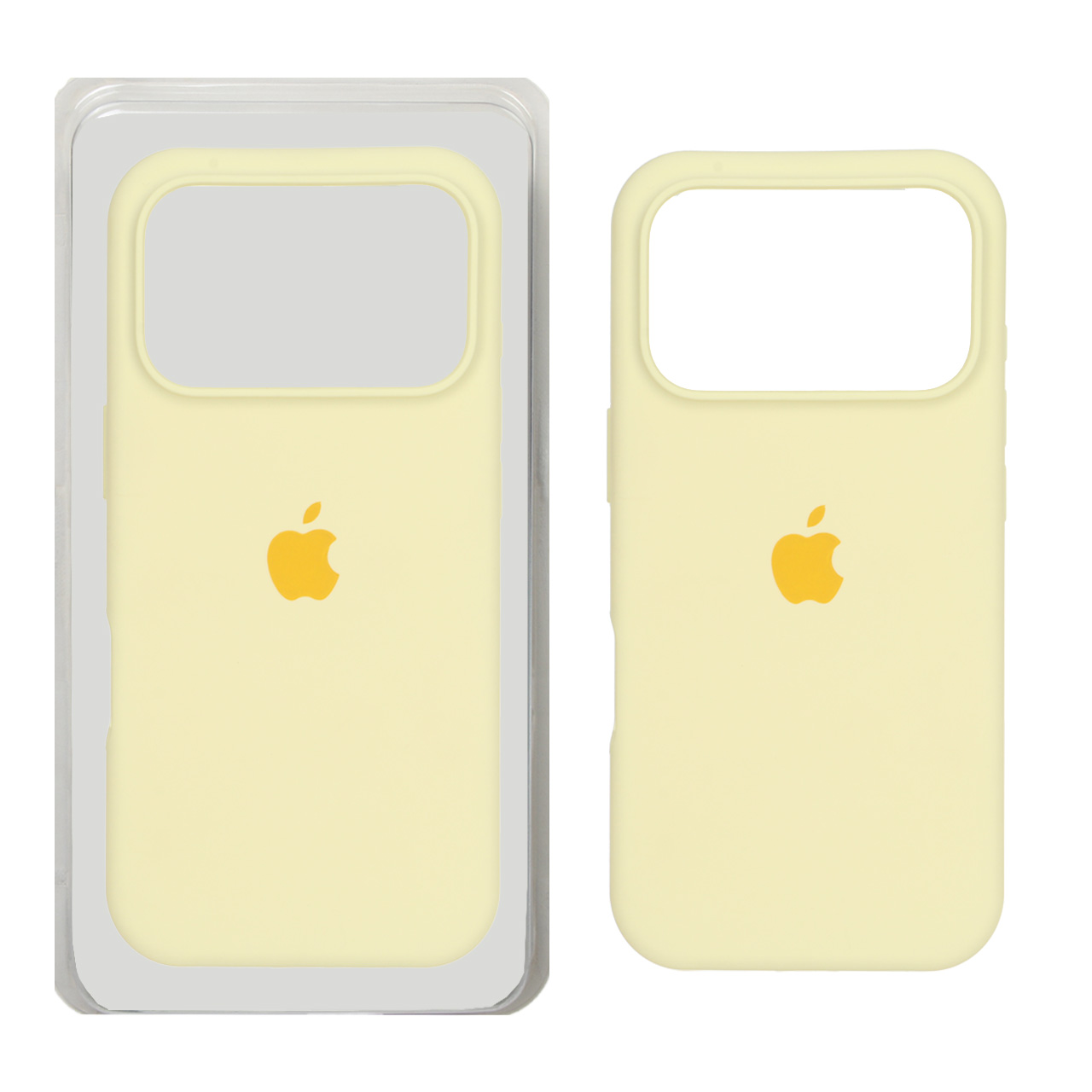 قاب سیلیکونی اورجینال Apple iPhone 17 Pro لیمویی (پک اصلی)