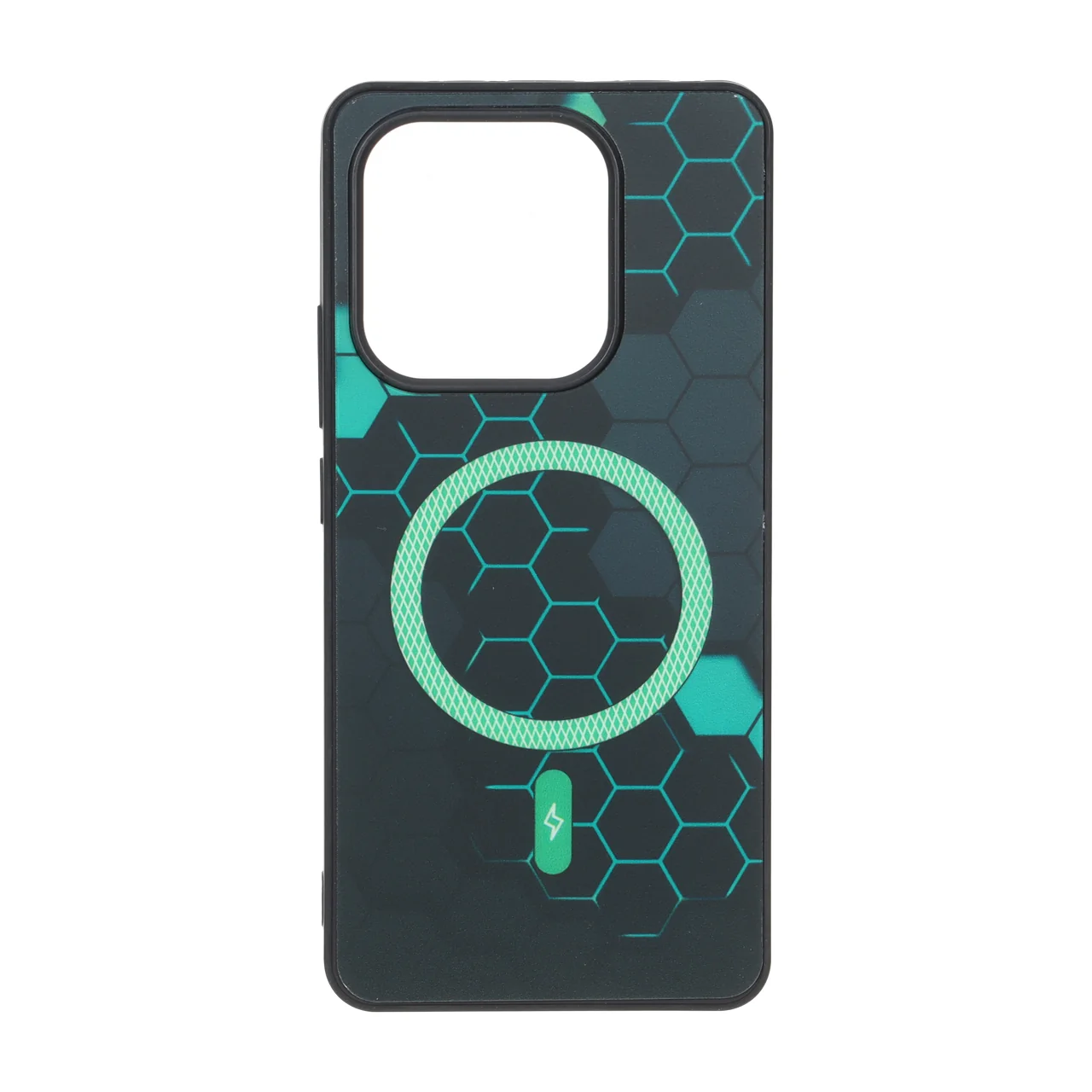 قاب طرح Hexagon مگ سیف هاشور دار مناسب برای شیائومی ردمی نوت 14 4G