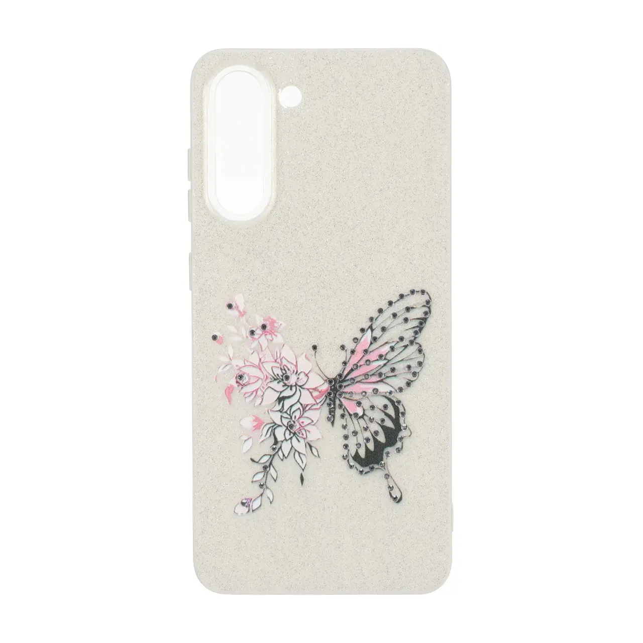 قاب اکلیلی طرح ButterFly نگین دار مناسب برای سامسونگ گلکسی اس 21 اف ای