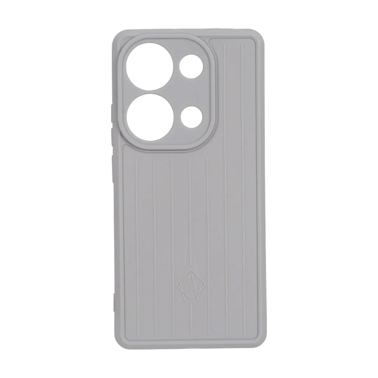 قاب طرح Rimowa محافظ لنزدار مناسب برای شیائومی ردمی نوت 14 اس / ردمی نوت 13 پرو 4G / پوکو ام 6 پرو 4G - طوسی
