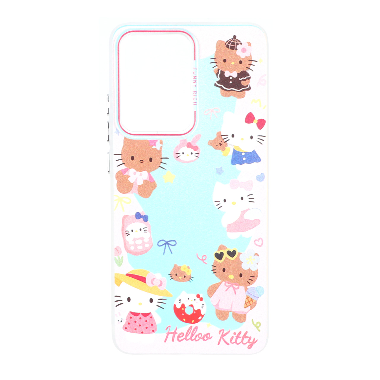 قاب طرح Hello Kitty هولوگرامی دور مات مناسب برای شیائومی پوکو ایکس 7 پرو