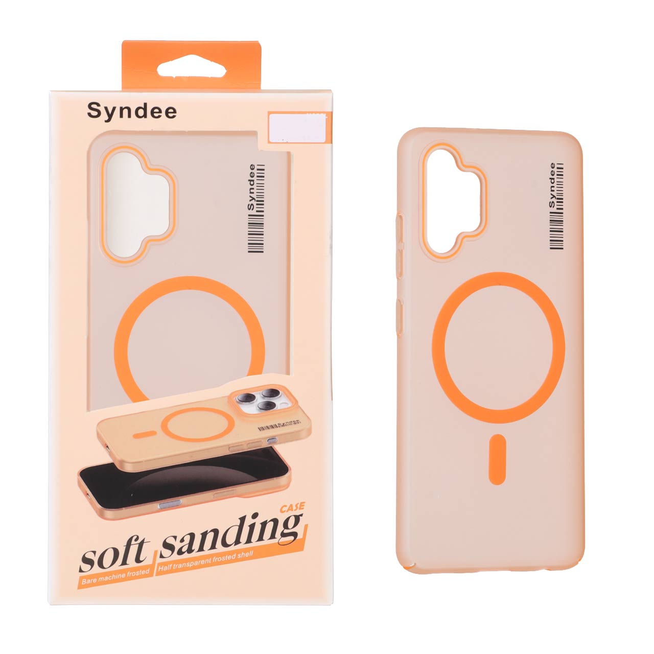 قاب طرح مگ سیف مات Syndee نارنجی مناسب برای سامسونگ گلکسی A32 4G