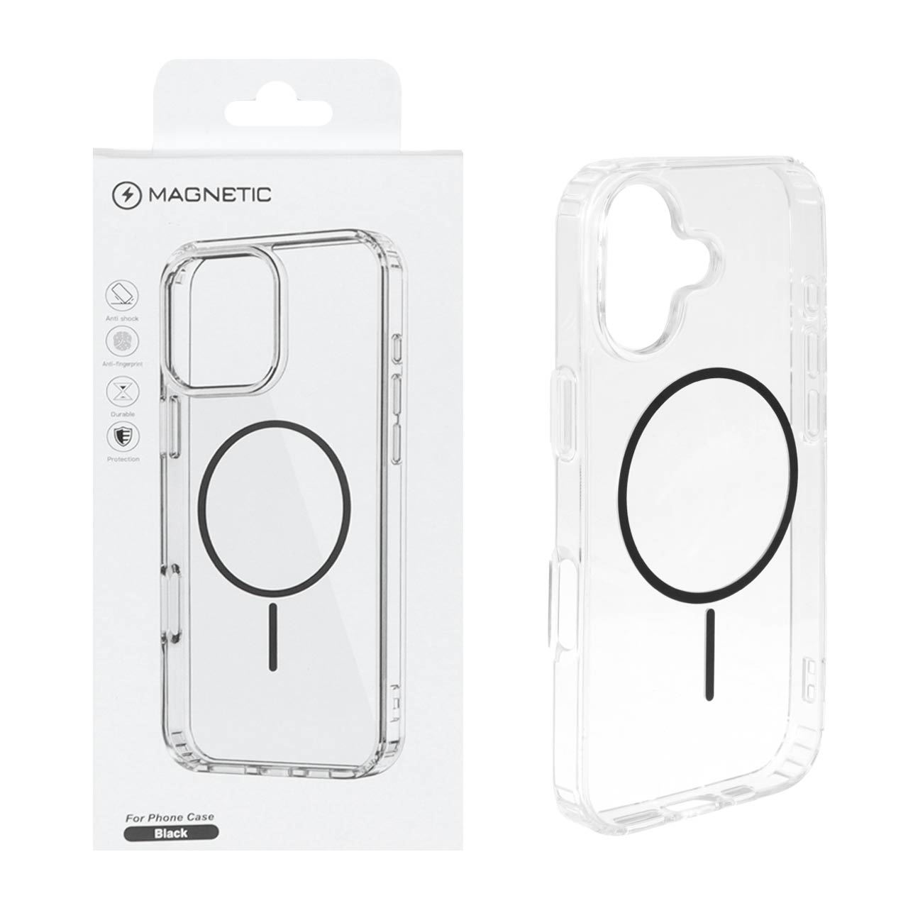 قاب اورجینال Magnetic دور ژله ای MagSafe مدل Apple iPhone 17 - مشکی