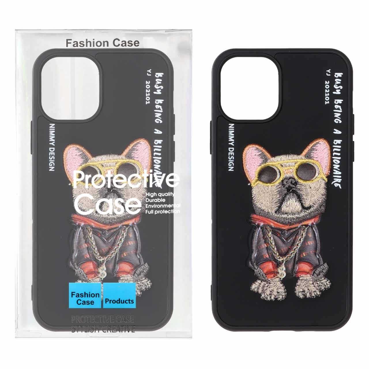 قاب Nimmy گلدوزی برجسته Apple iPhone 11 Pro - طرح 45