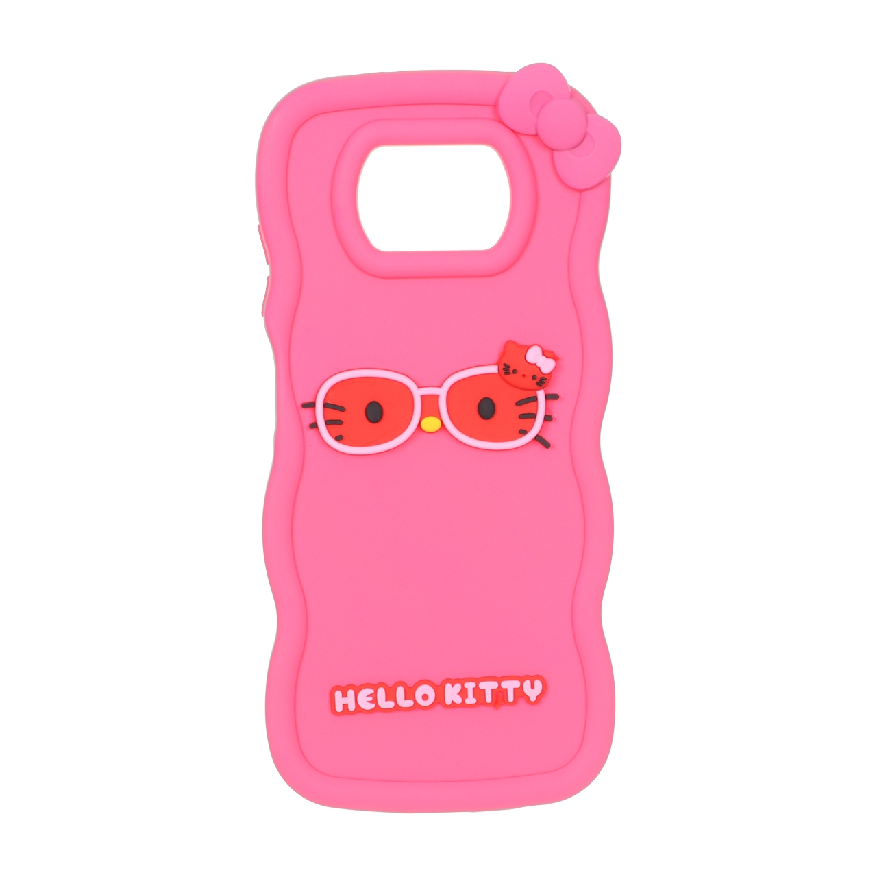 قاب سیلیکونی کنگره‌ای طرح Hello Kitty عینکی مناسب برای شیائومی پوکو X3، پوکو X3 پرو و پوکو X3 NFC