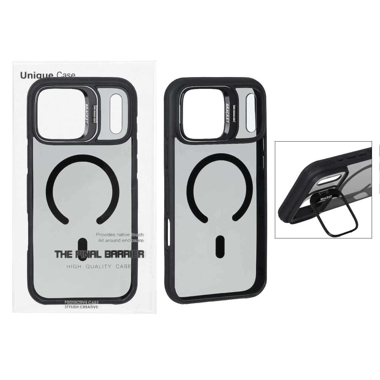 قاب طرح Bracket Unique Case مات مگ‌سیف مناسب برای آیفون 17 پرو مکس