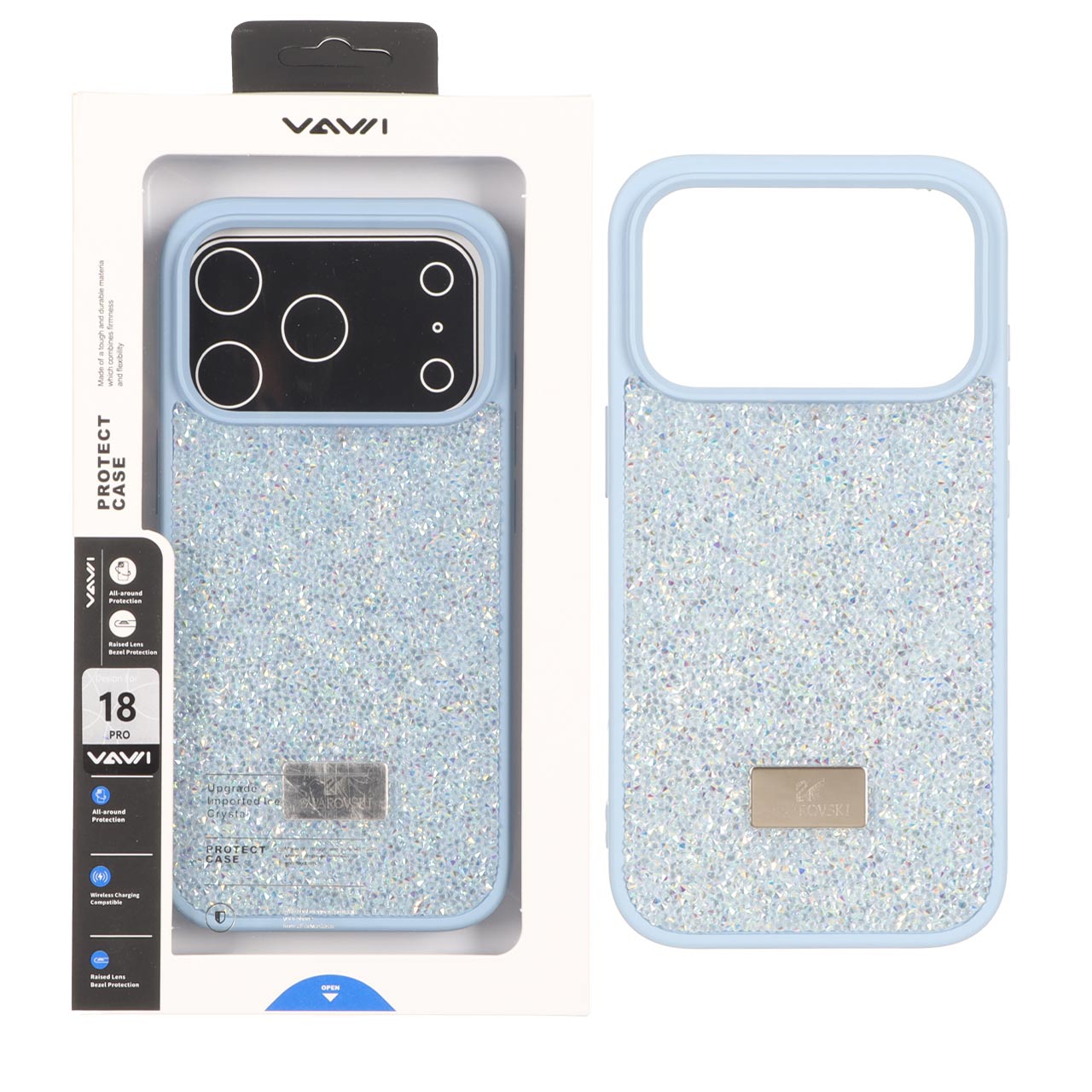 قاب طرح Swarovski Vavi مناسب برای آیفون 17 پرو و آیفون 18 پرو