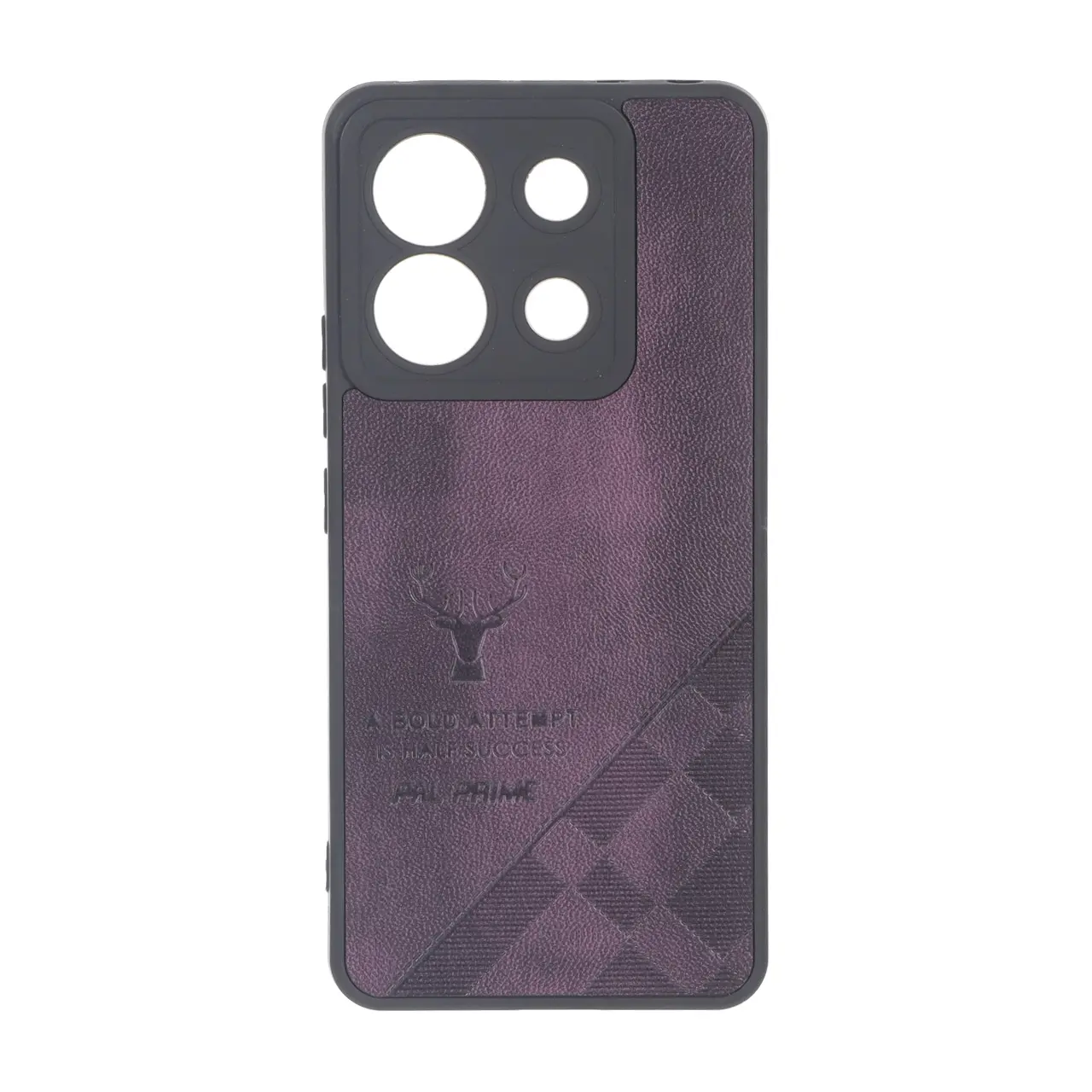 قاب طرح چرم گوزنی Pal Prime مدل Xiaomi Redmi Note 13 Pro 5G / Poco X6 5G - بنفش