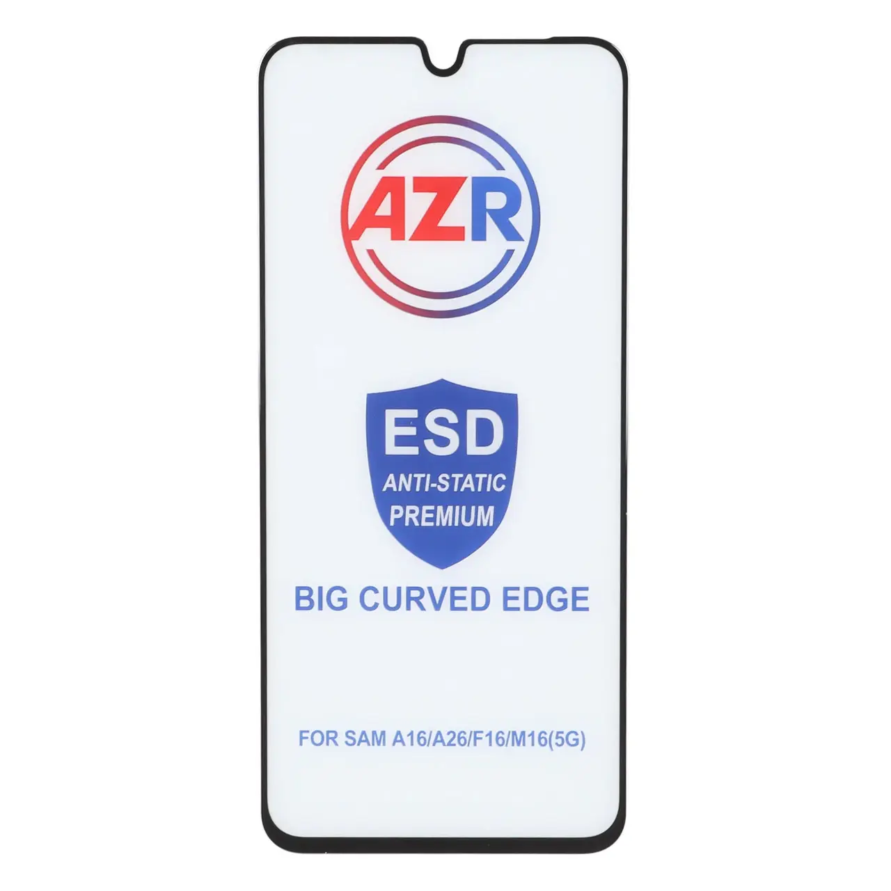 محافظ صفحه نمایش شیشه ای AZR مدل Big curved ESD Anti Static مناسب برای سامسونگ A17 / A16 / A26