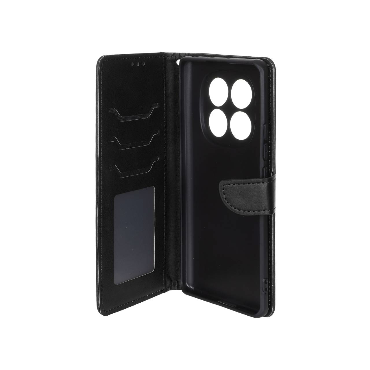 کیف چرمی مگنتی محافظ لنز مشکی مناسب برای شیائومی ردمی نوت 14 پرو 4G