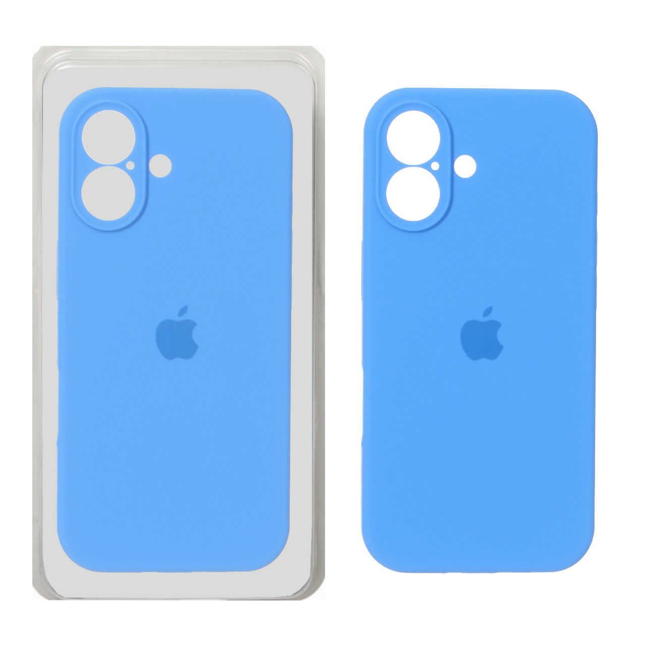 قاب سیلیکونی اورجینال محافظ لنزدار برای Apple iPhone 17 - آبی