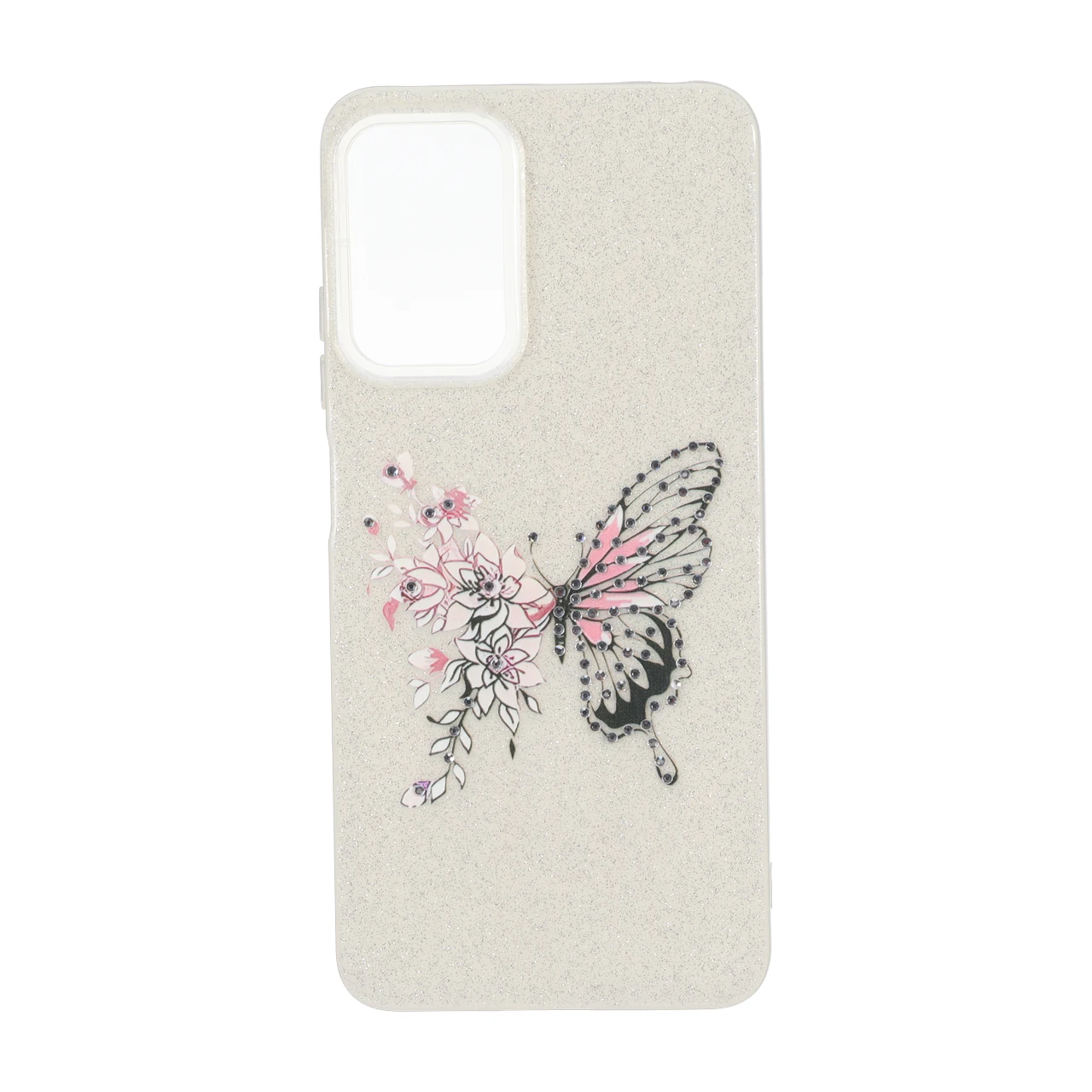 قاب اکلیلی ButterFly نگین دار Xiaomi Redmi Note 12 Pro 4G / Redmi Note 11 Pro - کرم