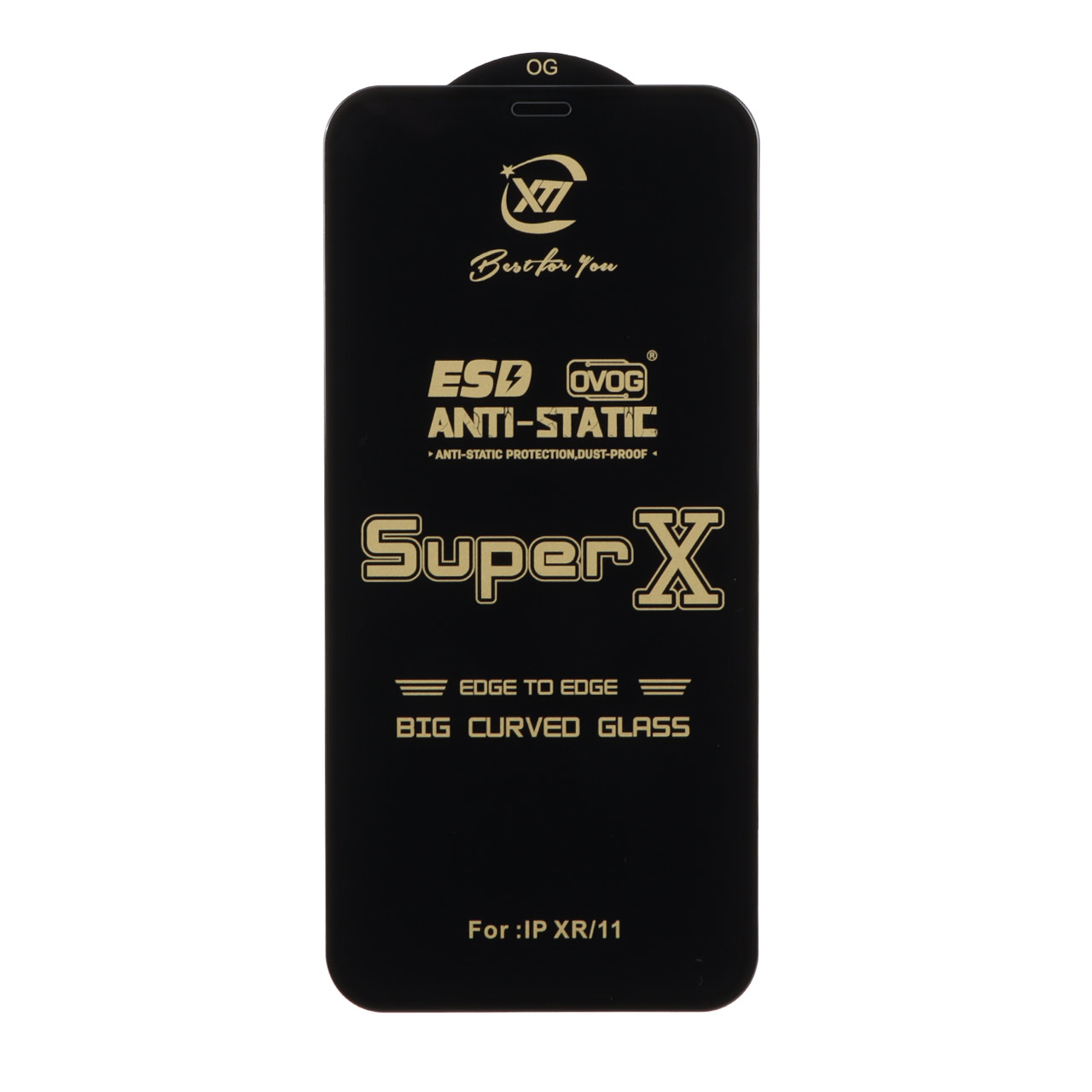 محافظ صفحه نمایش آنتی استاتیک فول کاور Super X مناسب برای آیفون 11 و آیفون XR