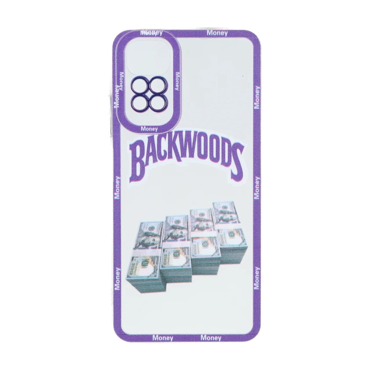 قاب ژله ای طرح Backwoods و اسکناس دور بنفش مناسب برای شیائومی ردمی نوت 11 4G و ردمی نوت 11S