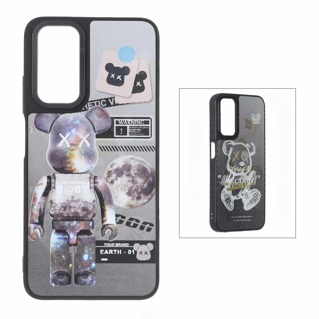 قاب طرح هولوگرافیک کهکشانی Bearbrick مناسب برای شیائومی ردمی نوت 12 اس / ردمی نوت 11 فورجی / ردمی نوت 11 اس