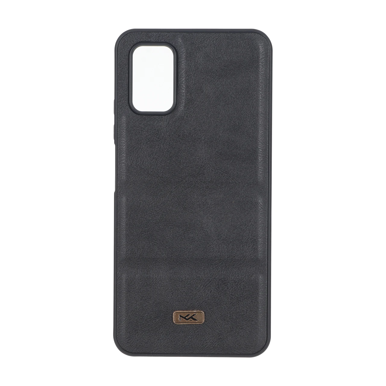 قاب پافر طرح چرم سه تکه لوگو فلزی Xiaomi Poco M3 / Redmi 9T 4G - مشکی