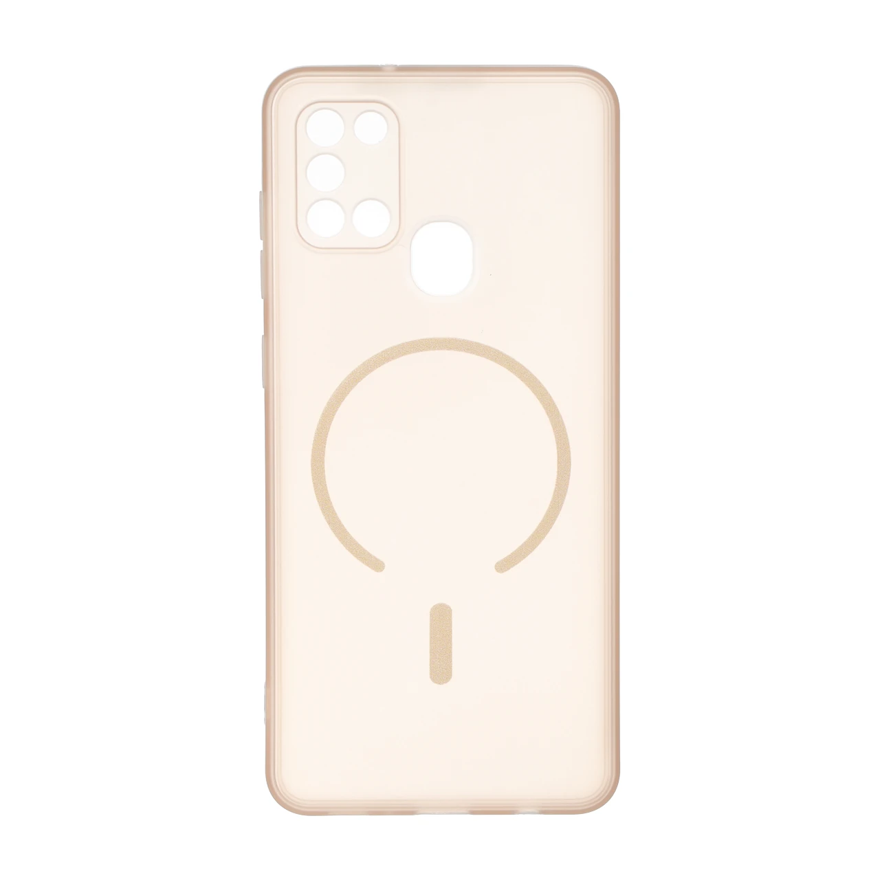 قاب ژله ای مات طرح مگ سیف Power محافظ لنزدار Samsung Galaxy A21s - نسکافه ای