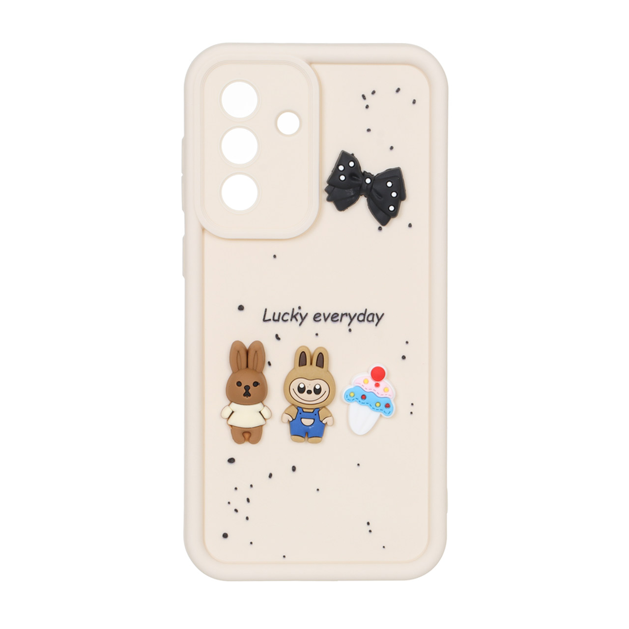 قاب Solid Case طرح عروسک برجسته Lucky everyday مناسب برای سامسونگ گلکسی A56 / A36