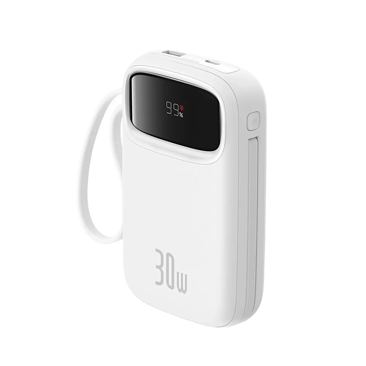 پاوربانک فست شارژ بیسوس Baseus Qpow 2 با ظرفیت 10000mAh و توان 30 وات - سفید