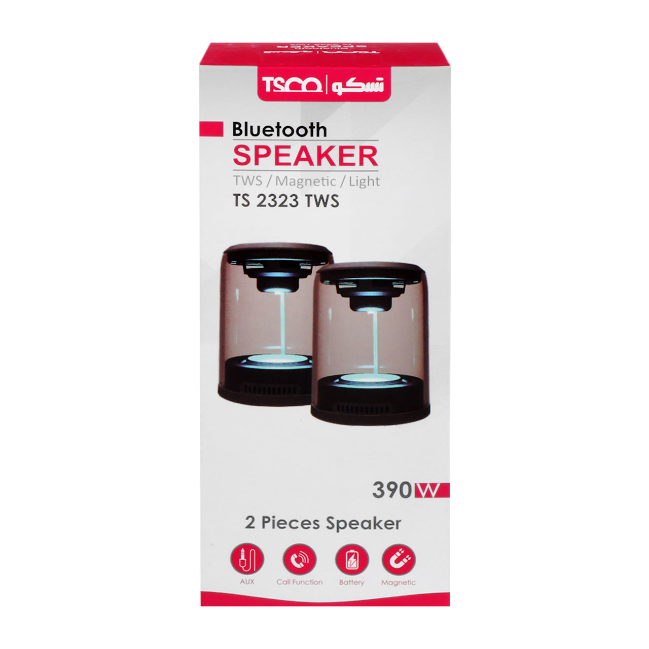 اسپیکر کامپیوتر بی سیم دو عددی TSCO مدل TS 2323 TWS - مشکی