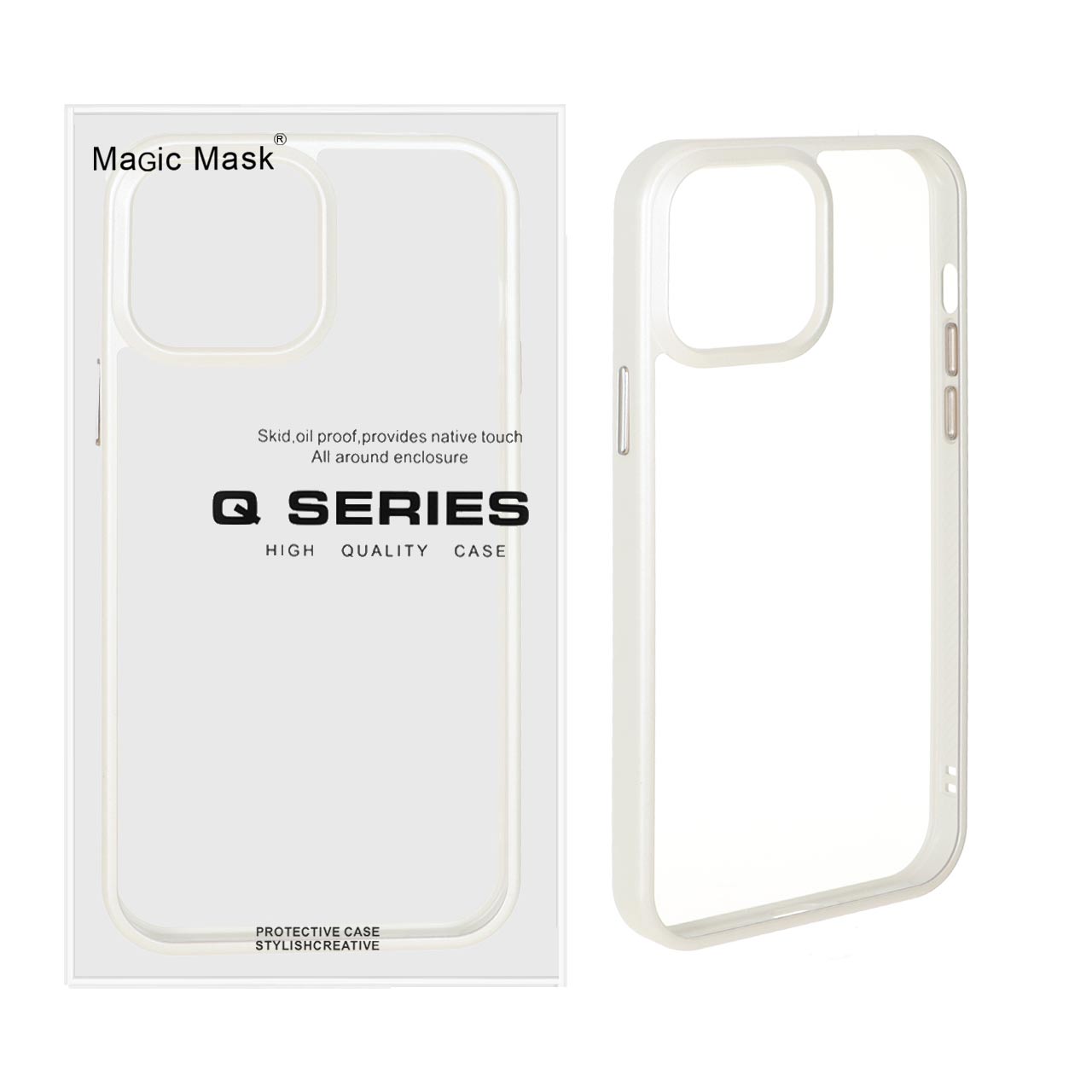 قاب طرح Q Series شفاف Ice مناسب برای آیفون 13 پرو مکس