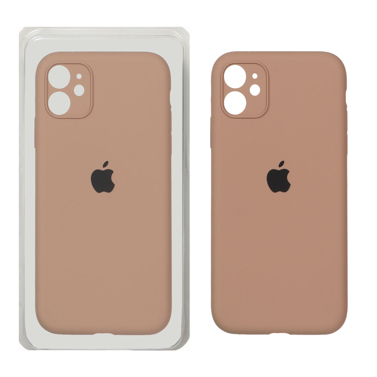 قاب سیلیکونی پاک کنی اورجینال ++A مدل Apple iPhone 11 - صحرایی (پک دار)
