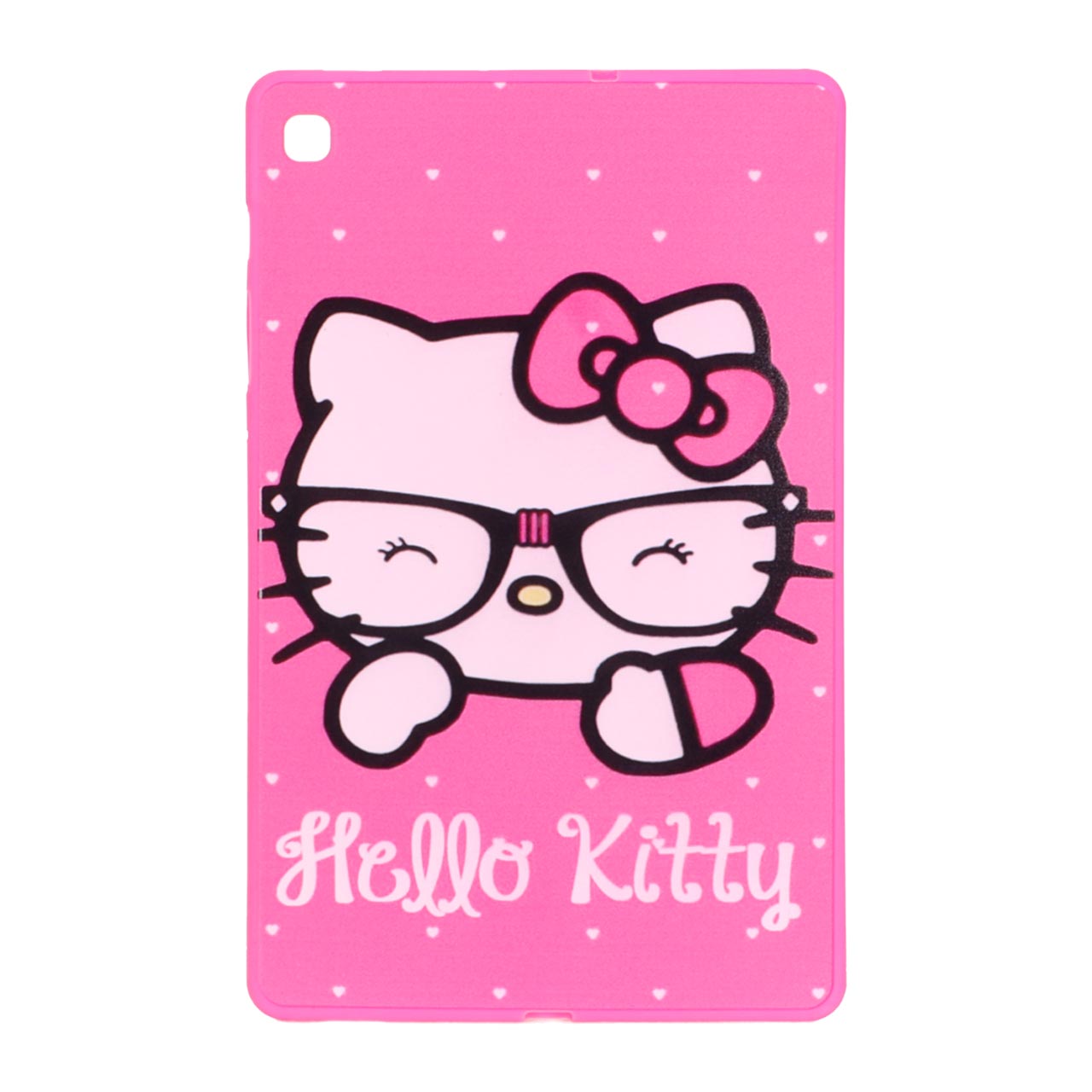 قاب ژله ای طرح Hello Kitty عینکی مناسب برای تبلت سامسونگ گلکسی P615 و P619