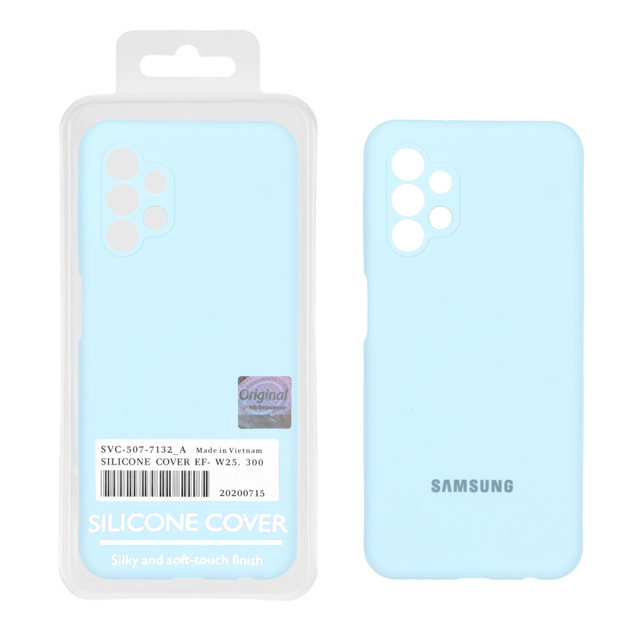 قاب سیلیکونی پاک کنی اورجینال Master Quality مدل Samsung Galaxy A13 4G - آبی آسمانی (پک دار)