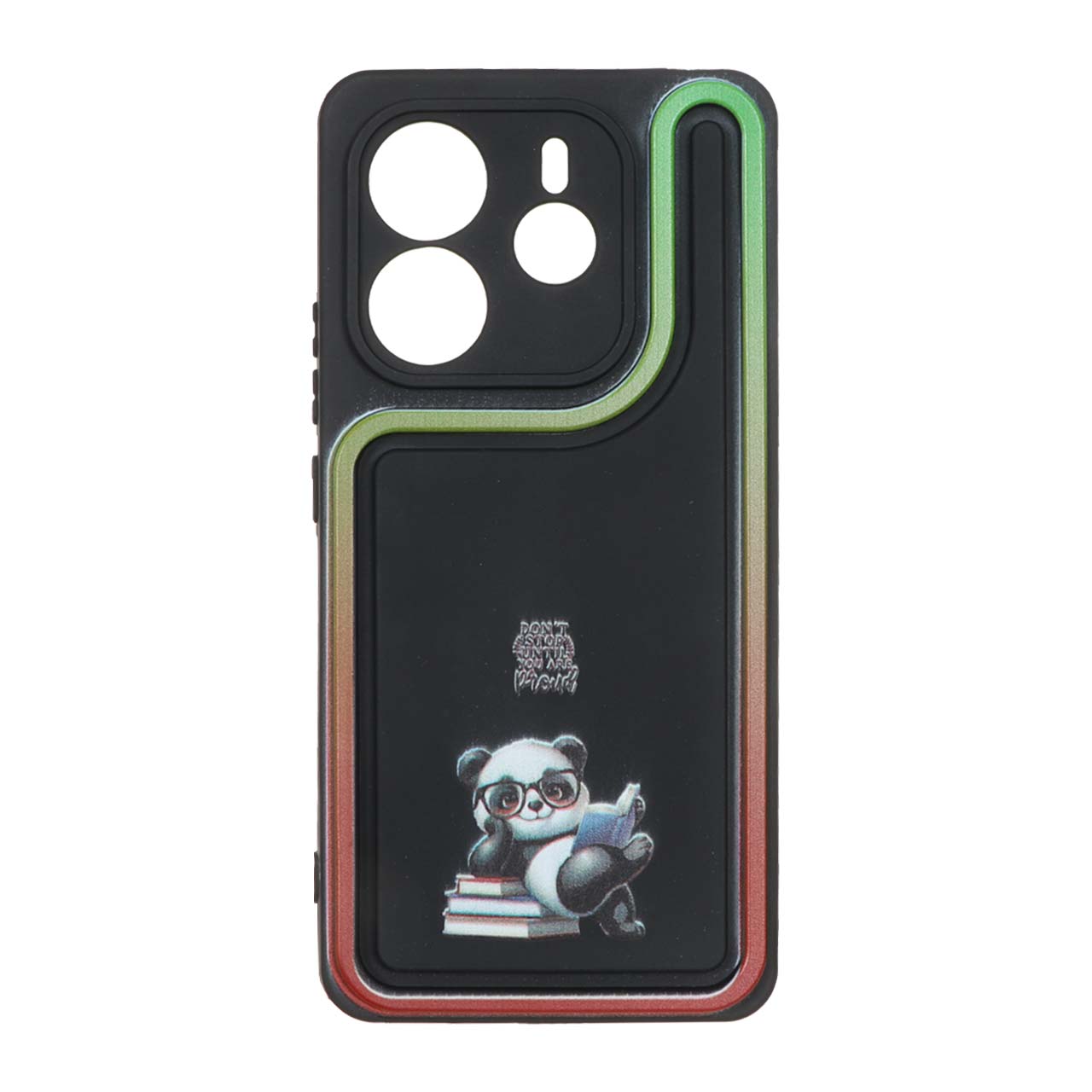 قاب Solid Case منحنی طرح پاندا کتابخوان LUCKY مناسب برای شیائومی ردمی نوت ۱۴ 4G