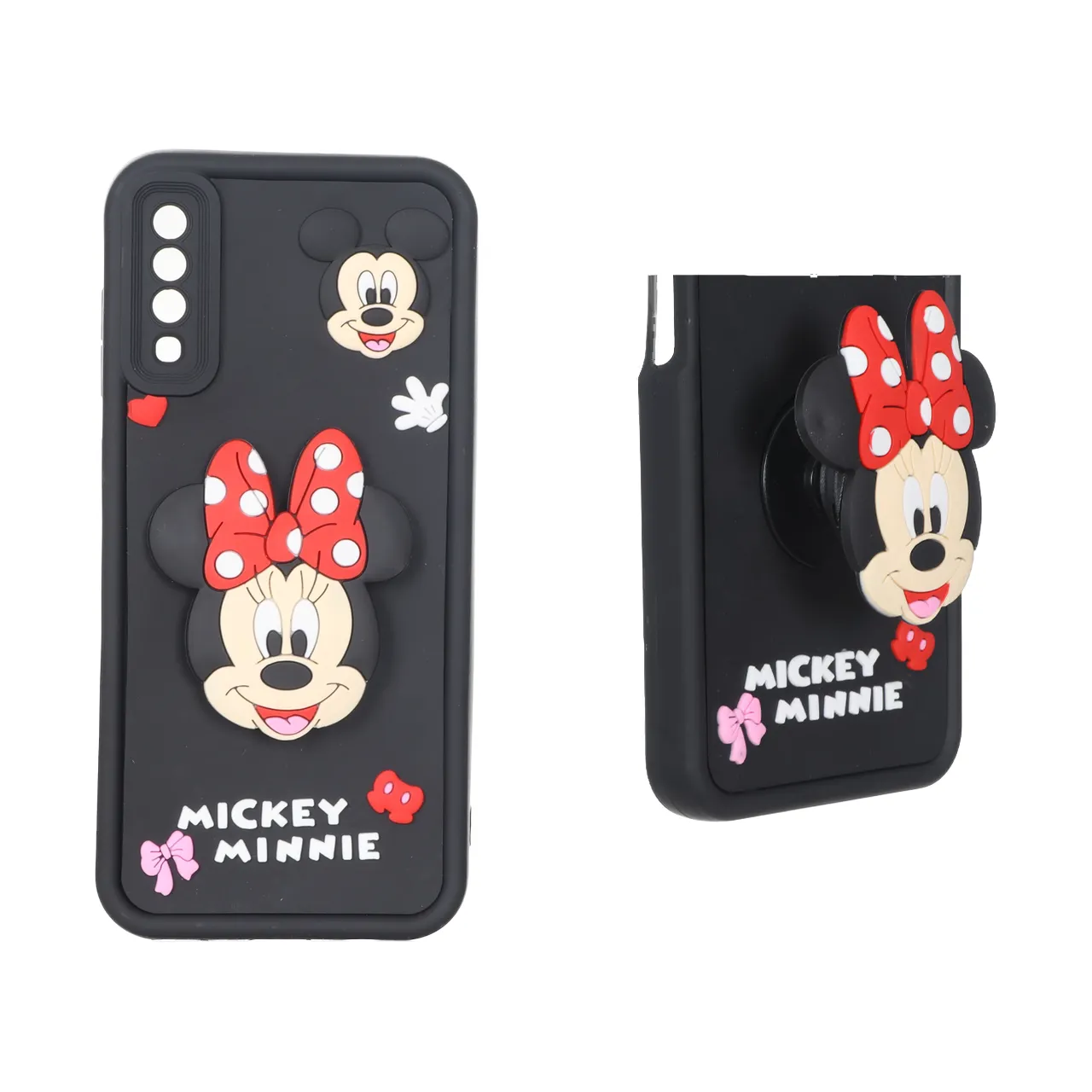 قاب Solid Case پاپ سوکت عروسکی برجسته Samsung Galaxy A70 / A70s - طرح 135