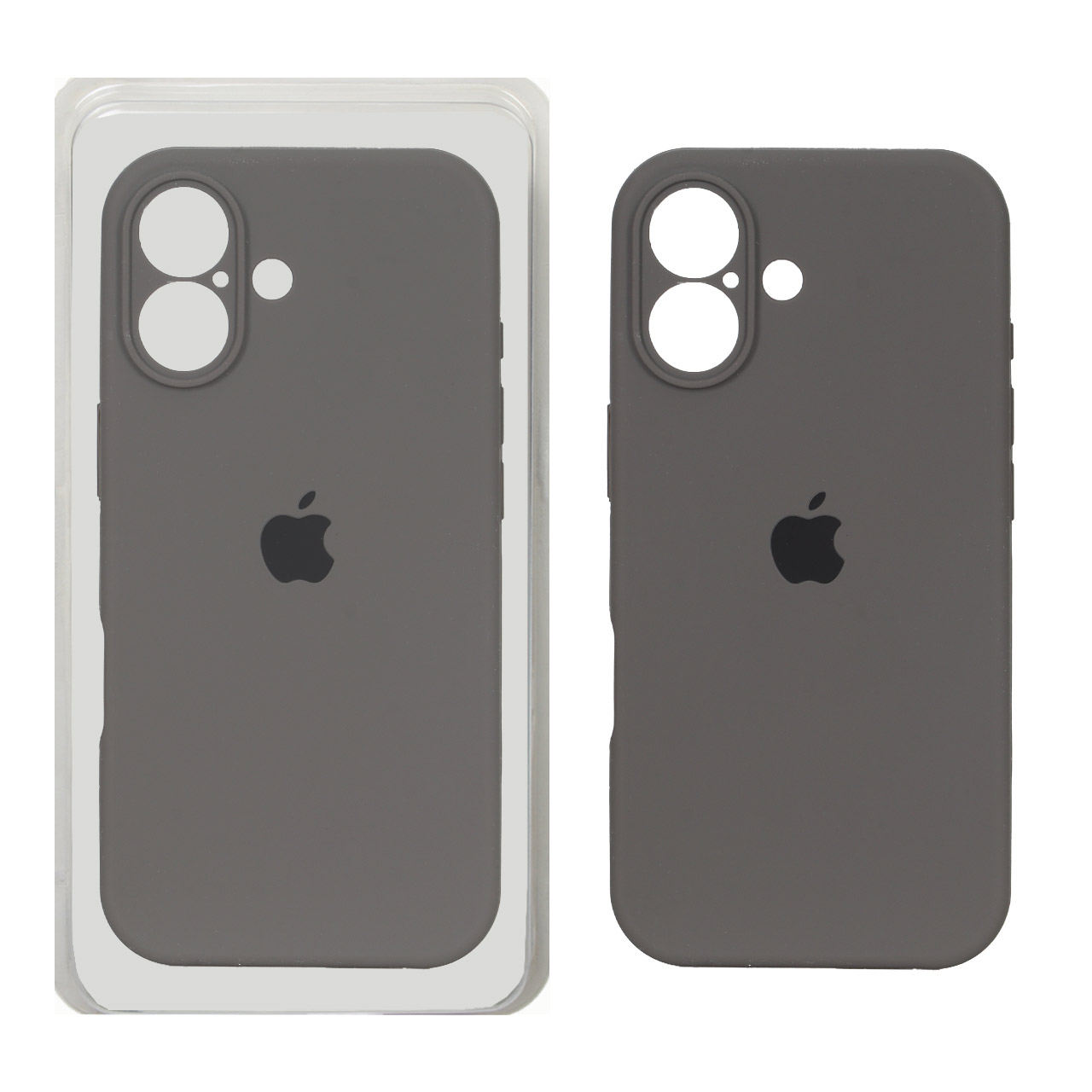 قاب سیلیکونی اورجینال محافظ لنزدار Apple iPhone 17 - خاکستری NTC