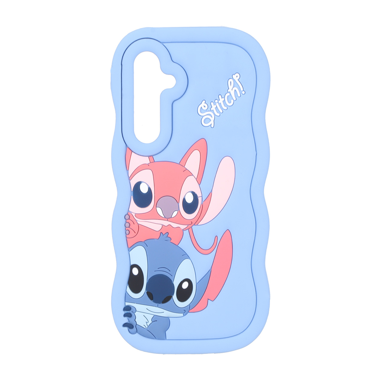قاب سیلیکونی کنگره ای Stitch برجسته فانتزی Samsung Galaxy A35 / A55 - آبی کد 1
