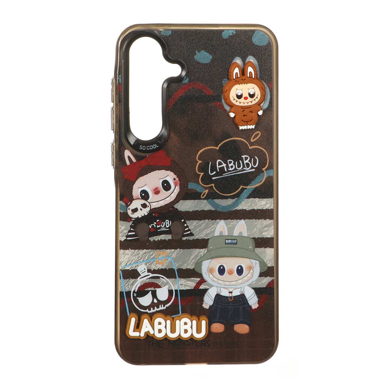 قاب طرح Labubu خمیری برجسته SO COOL مناسب برای سامسونگ گلکسی A35 و A55