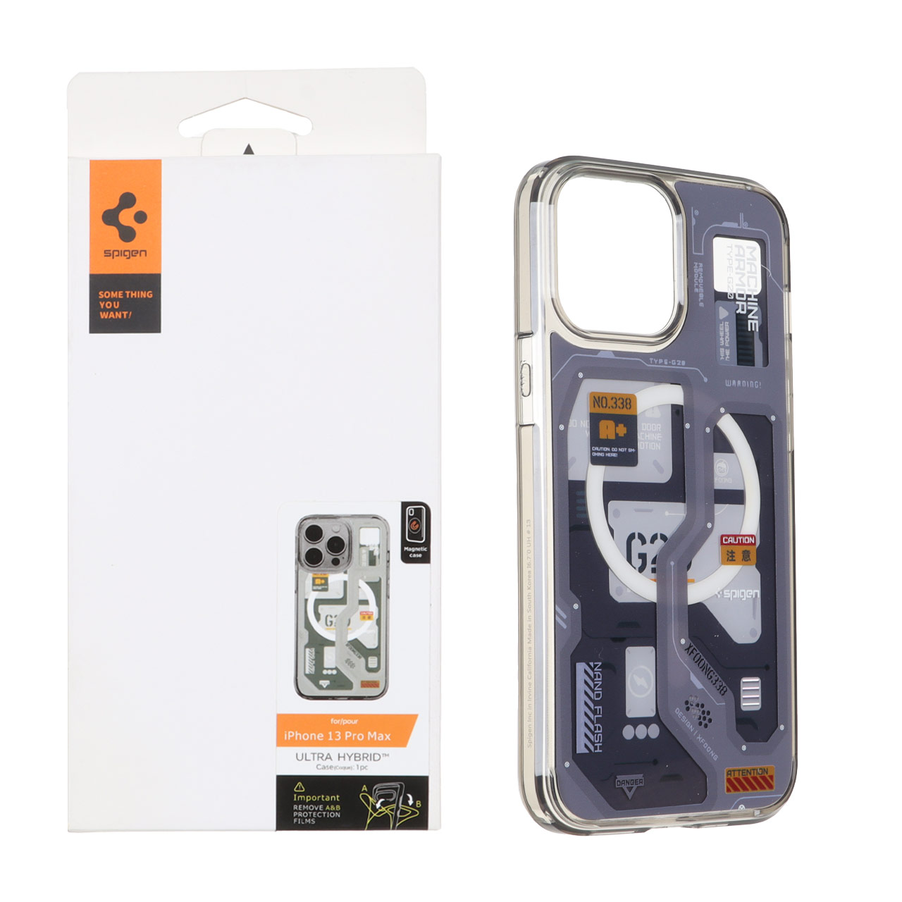 قاب اورجینال Spigen طرح تکنولوژی G20 مگ سیف مناسب برای آیفون 13 پرو مکس