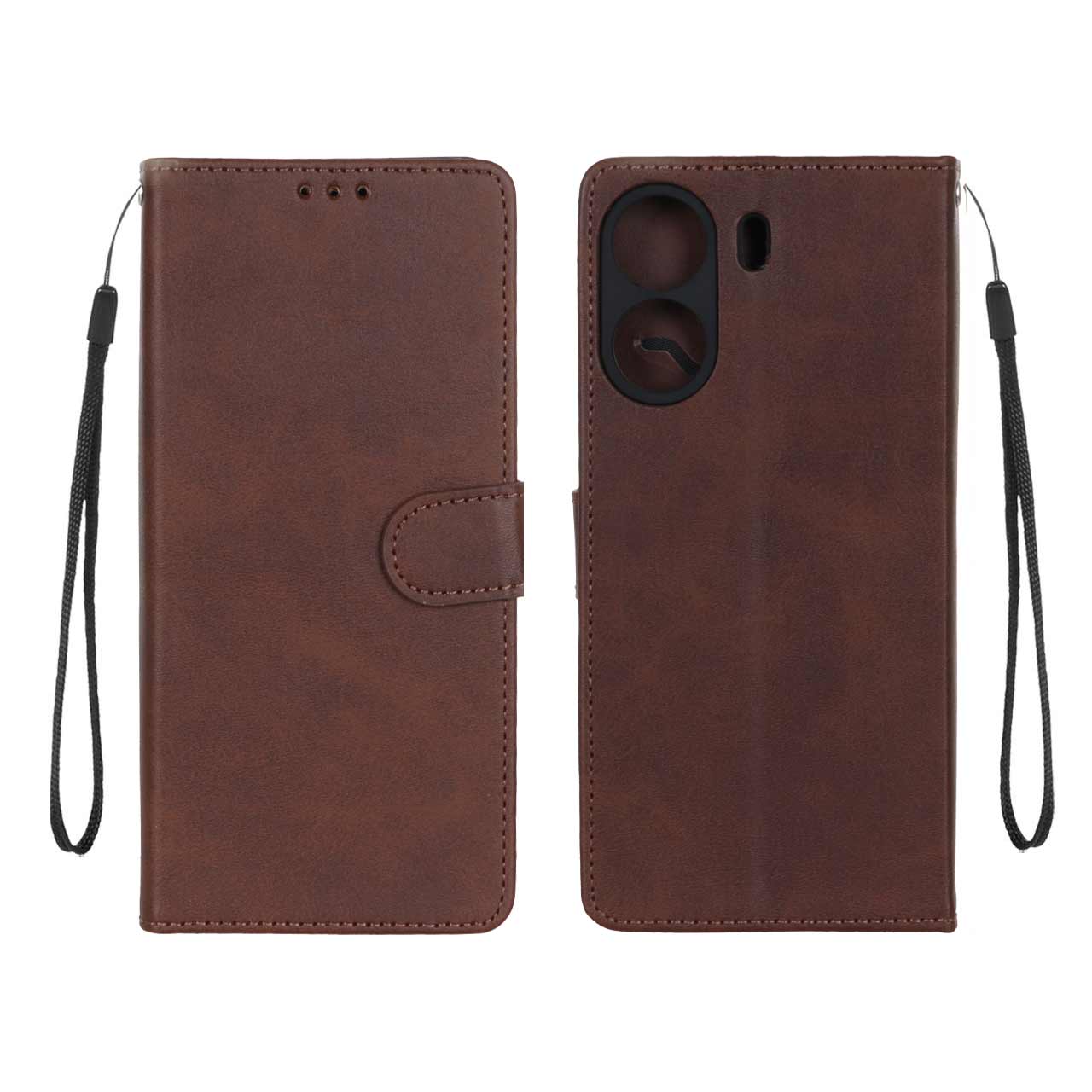 کیف موبایل مگنتی درجه یک MNC مدل Xiaomi Redmi 13C / Poco C65 - قهوه ای
